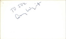 Amy Wright Signed Auto 3x5 Index Card Amityville Horror