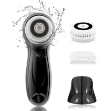 Facial Cleansing Brush for Men Face Scrubber with Advanced PBT Bristles Spin