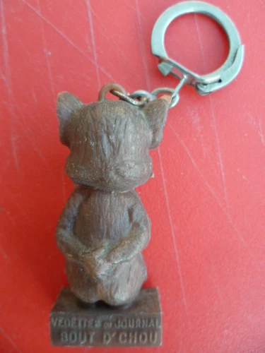 BOUT D'CHOU Journal Keychain - BIBI or LOLO Figure - VINTAGE