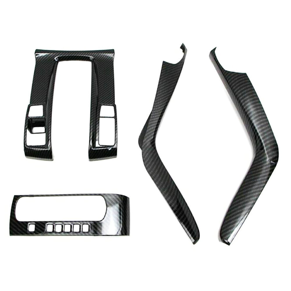 8Pcs/Set For Honda Civic 2016-2021 Center Console Shift Panel Carbon Fiber Cover