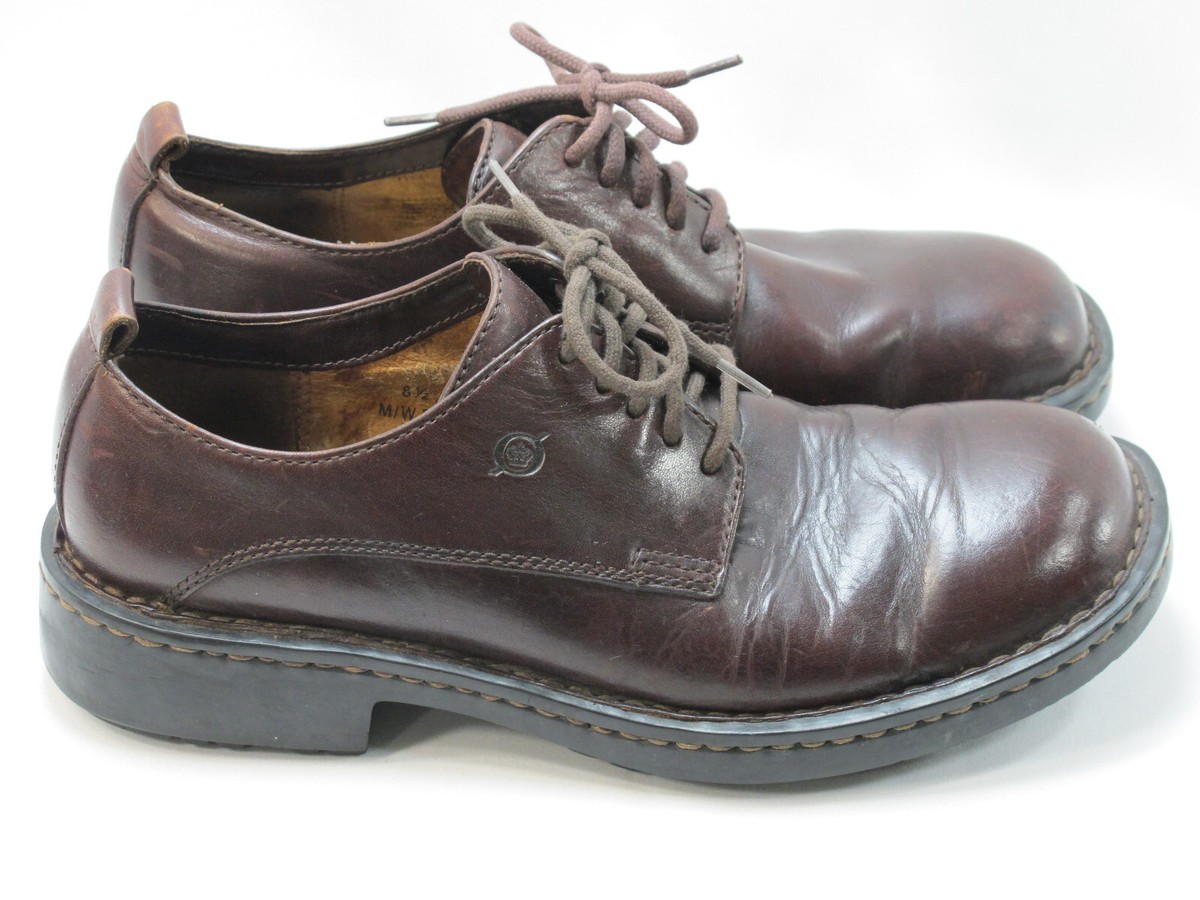 NWT Men’s Born Brown Leather Oxford Shoes size 8m US / 41 EUR Amazon.com | BORN Men main image 3
