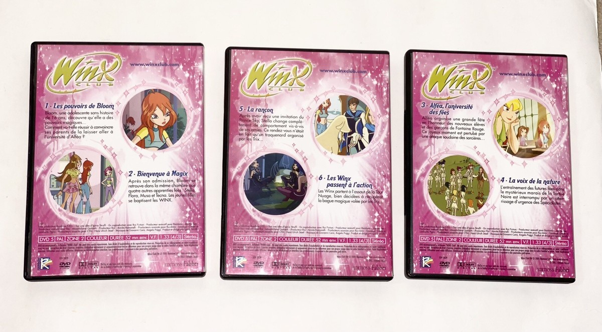 READ - Three Winx Club DVDs - Volume 1,2 &3 French Dub | eBay