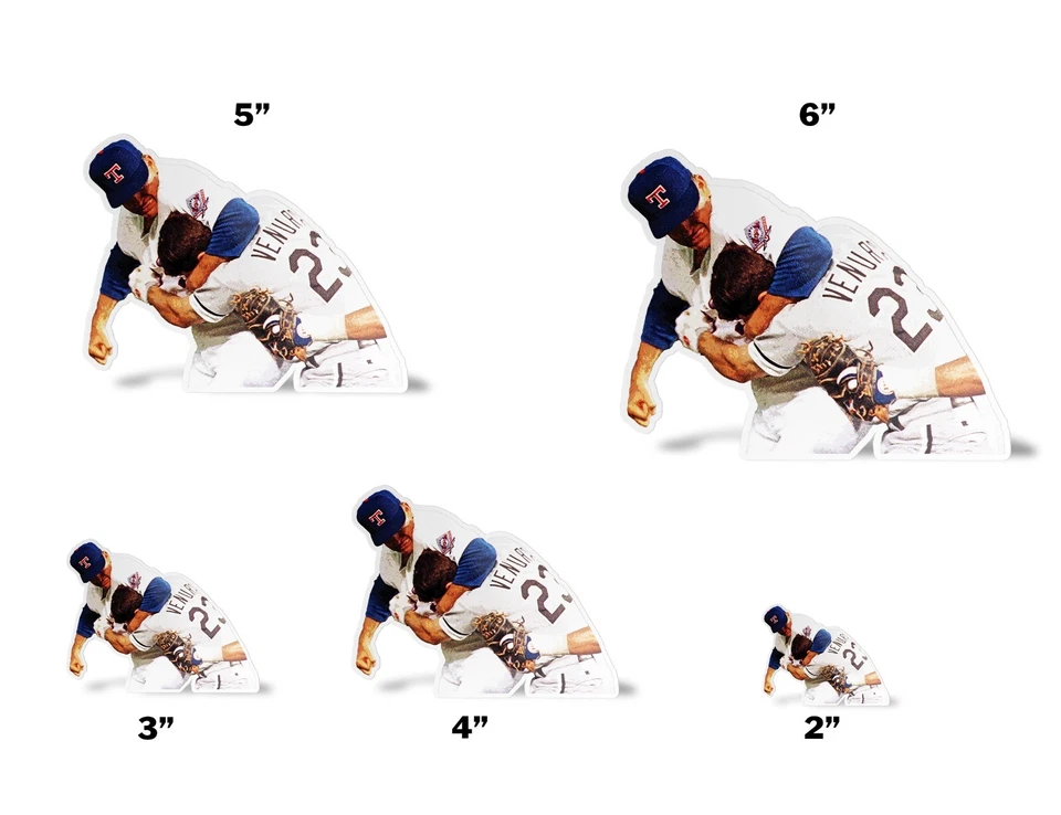 Nolan Ryan Fight Texas Rangers Glossy Sticker Vinyl Laminate, Self Adhesive - Image 2 of 4