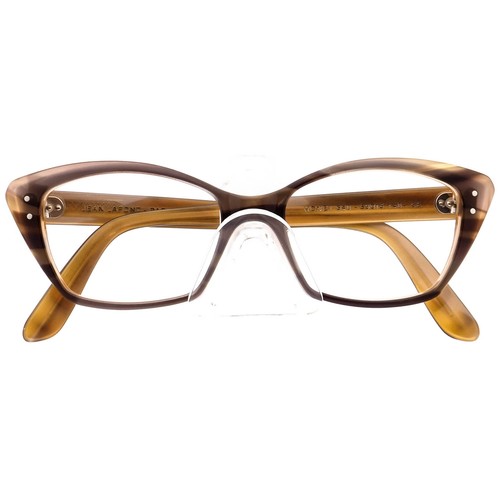 Jean Lafont Eyeglasses Honey 540 Pearl Stripped Brown Cat Eye France 53 ...