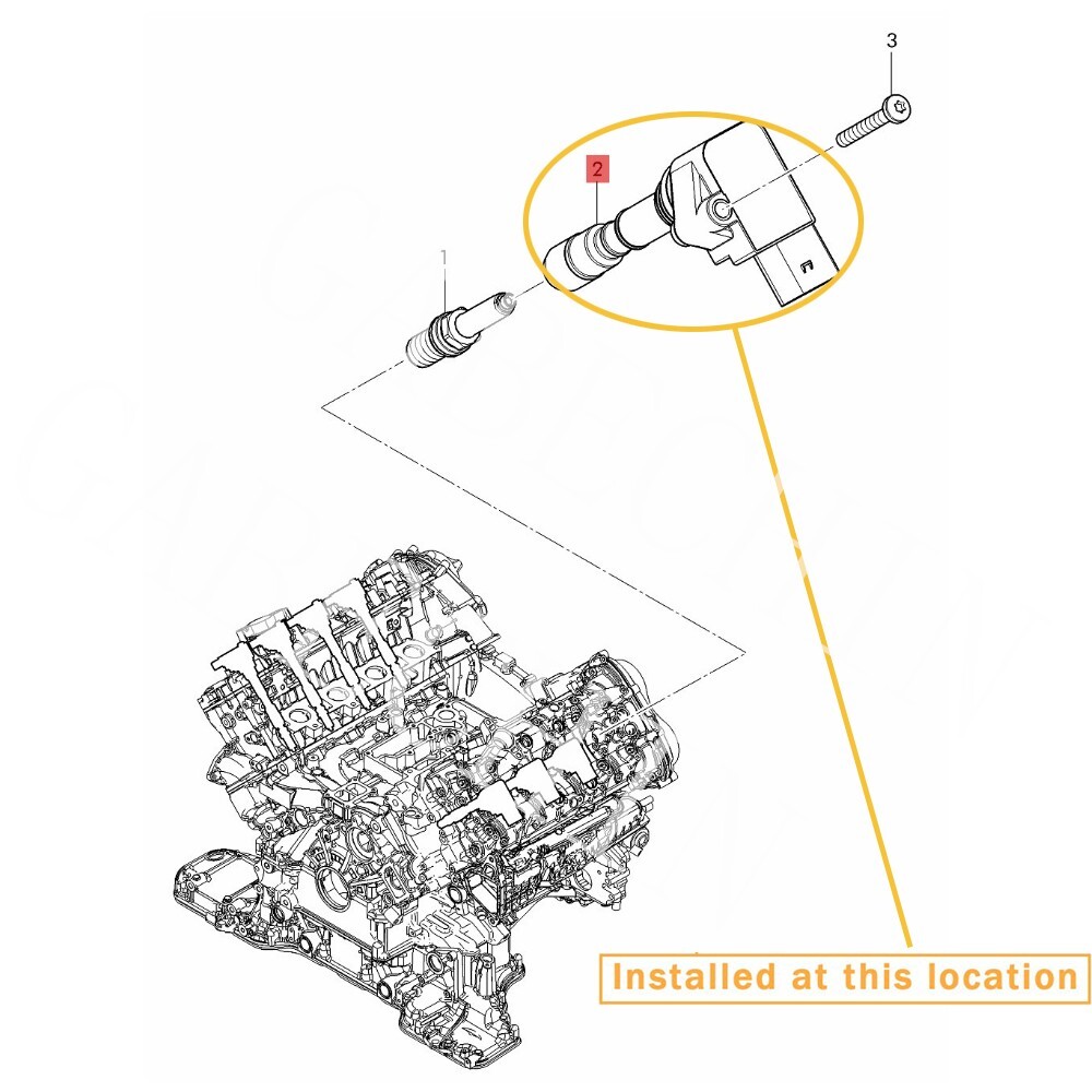 For Bentley Continental Flying Spur V8 4.0L Ignition Coil 079905110J 079905110N