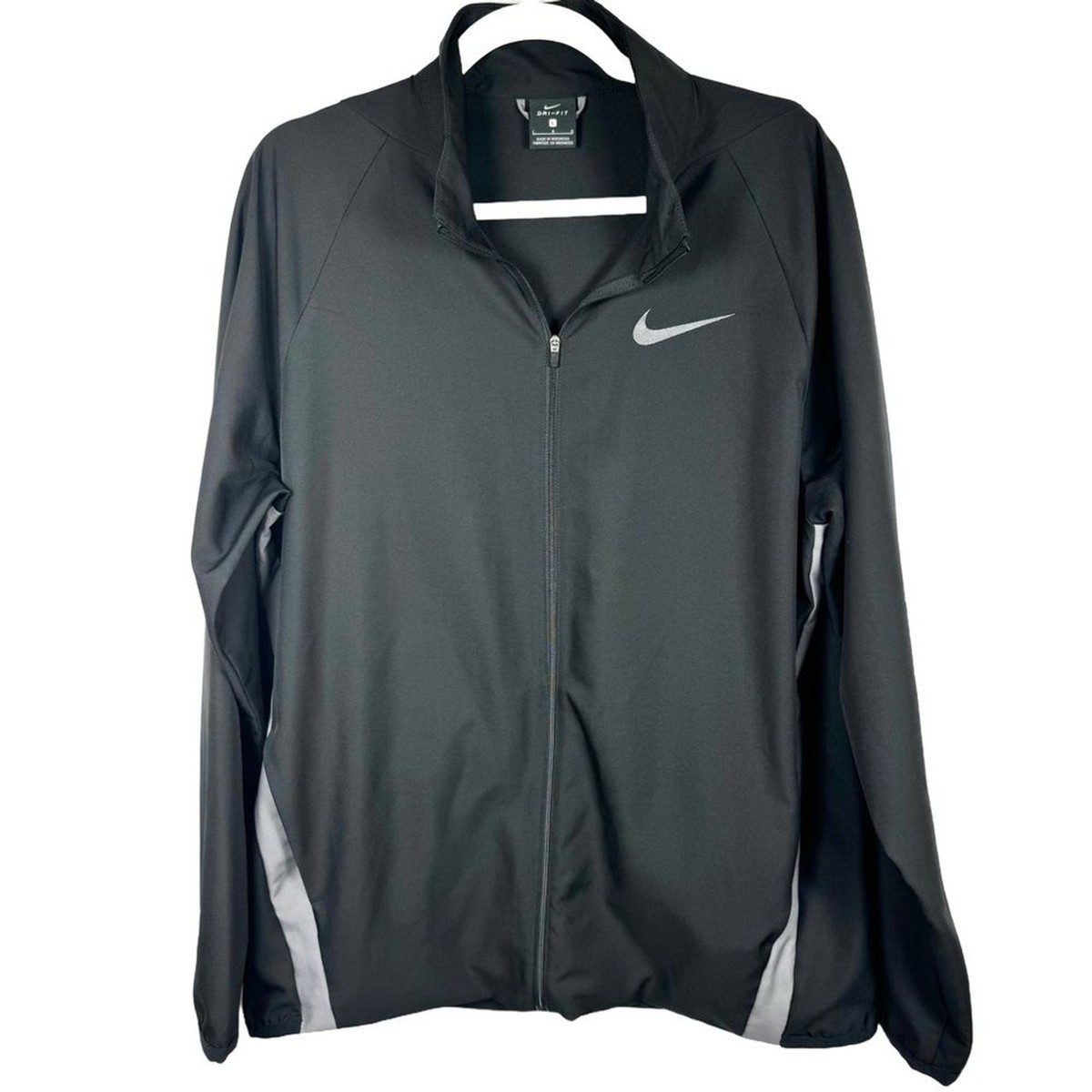 Dri Fit Jacket For Gym Nike Mens Dri Fit Black Full Zip Up Long