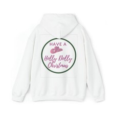 Holly Dolly Christmas Heavy Blend  Hooded Sweatshirt