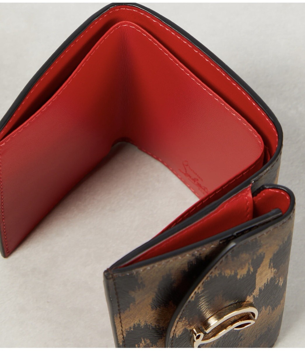 Christian Louboutin CL debossed レオパードレザー ウォレット CHRISTIAN LOUBOUTIN CL debossed leopard-print leather wallet