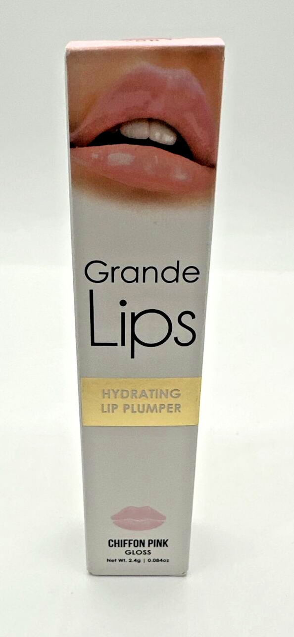 GRANDE LIPS HYDRATING LIP PLUMPER GLOSS in CHIFFON PINK FULL SIZE eBay