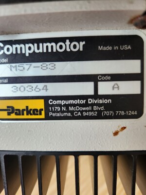 COMPUMOTOR PARKER M57-83 STEPPER MOTOR DRIVE CODE A .
