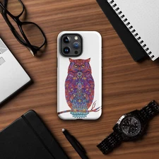 Colorful Owl Tough Case for iPhone® Cell Phone Cover Pro Max