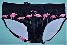 A NOS MEN'S PINK FLAMINGOS COMPETITION SWIM, DIVE, WATER POLO, TEAM SUIT 34"-40"