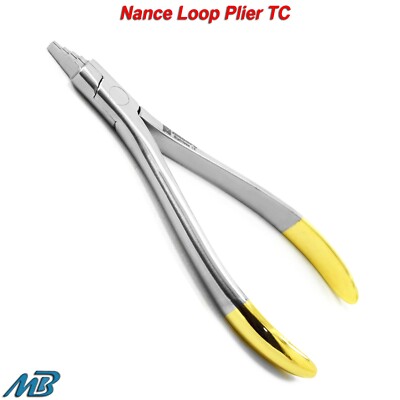 Dental Ortho Nance Loop Forming Pliers TC Clasp Orthodontic Wire Bending Pliers