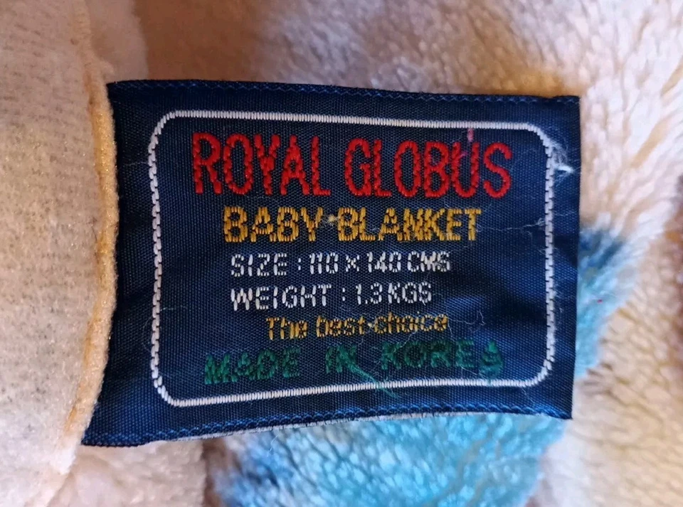 Royal Globus Baby Blanket Pram Comforter Soft 1.3kg Girl & Boy Quality 43" X 55" - Image 4 of 4