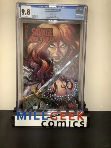 Savage Red Sonja #1 (2023) CGC Graded 9.8 (NM/M) White Pages, Art Adams Cover C