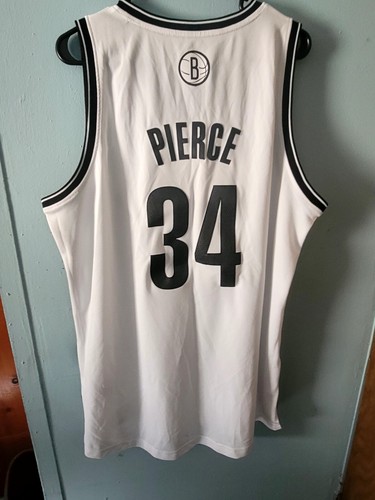 Paul Pierce Brooklyn Nets Jersey Mens LARGE Adidas White - Picture 6 of 6