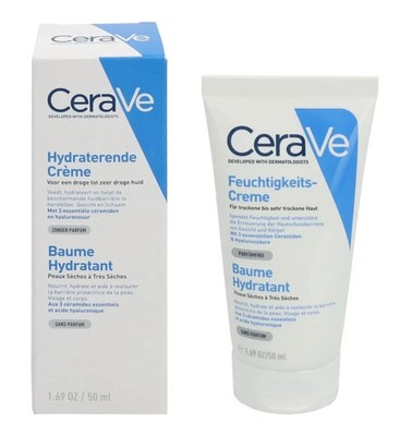 CeraVe Feuchtigkeitscreme für trockene bis sehr trockene Haut, 50 ml + kosten...