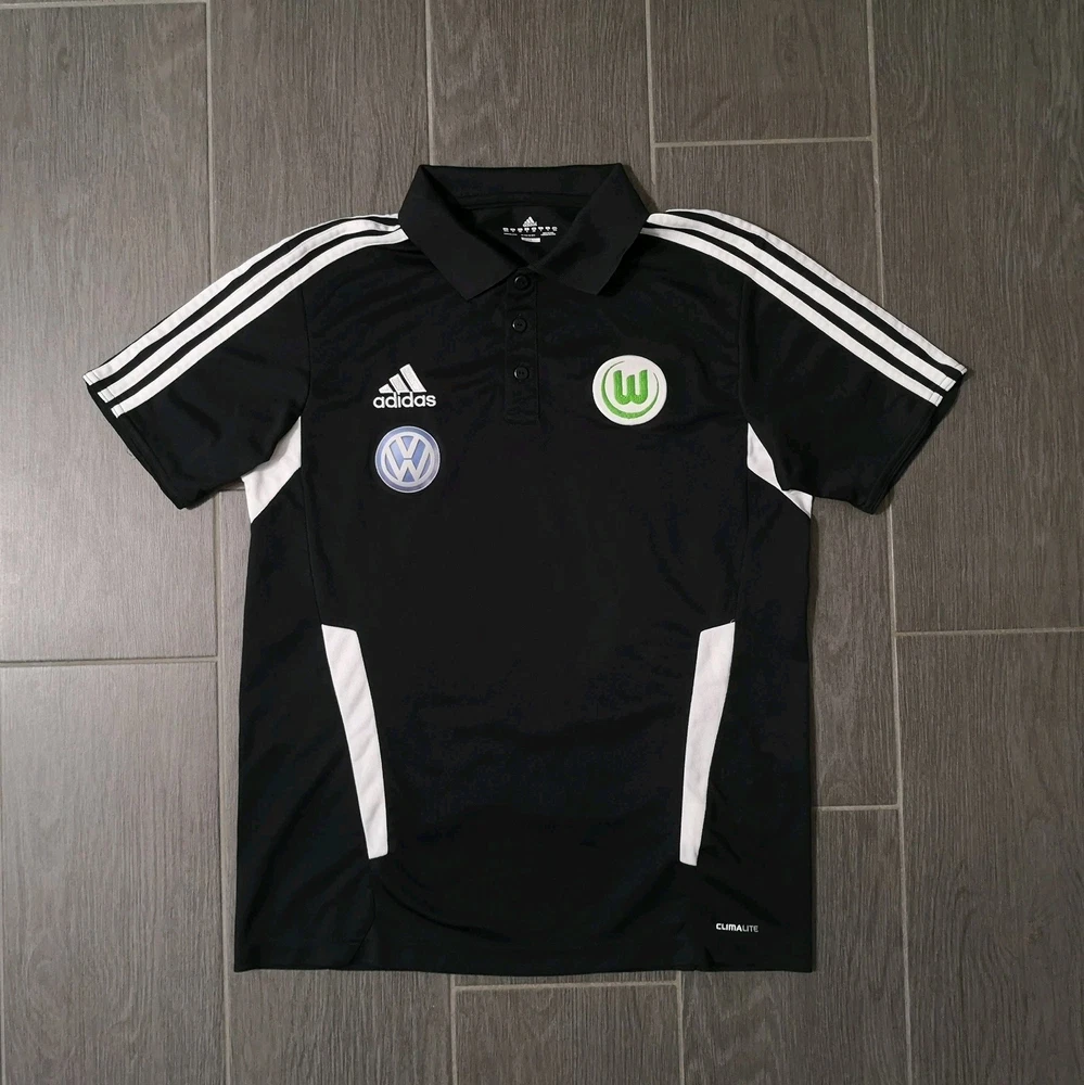 Vintage Retro 2011/12 VfL Wolfsburg Polo Trikot Größe: M Fußball Adidas Fans