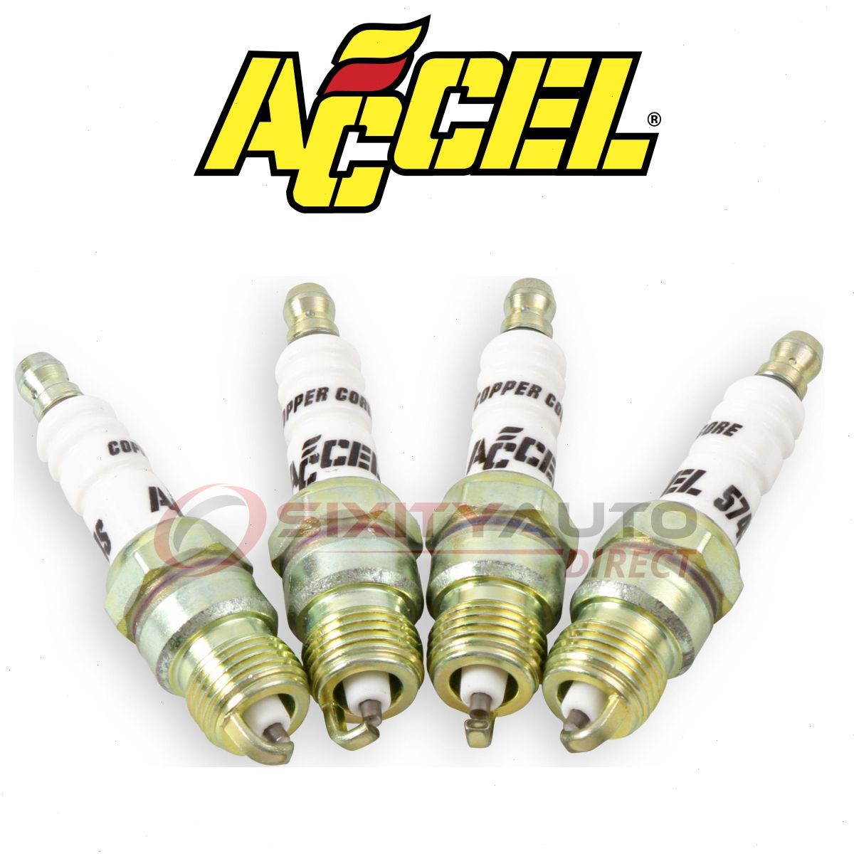 ACCEL Spark Plug for 1975-1996 Ford E-150 Econoline 5.0L 5.8L V8 - Ignition df