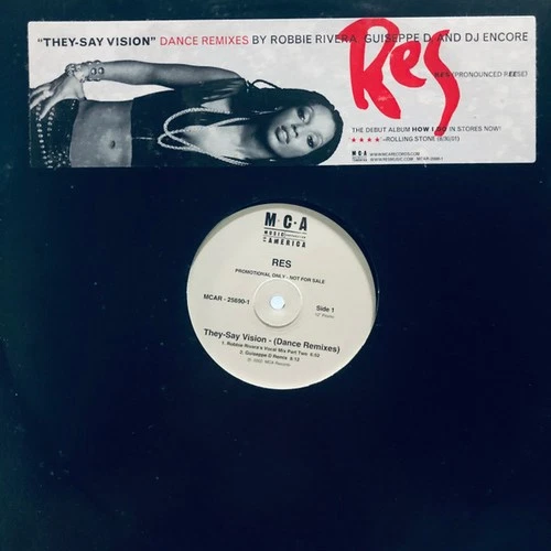 RES - They Say Vision (Remixes) - UK Promo 12" Vinyl - 2002 - MCA