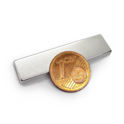 Neodym Magnet Rechteckig N35 40 x 10 x 3 mm Extra Stark 5 Stück Supermagnet