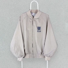 Vintage West Ark USA Varsity Jacket Beige Bomber Mens XXL