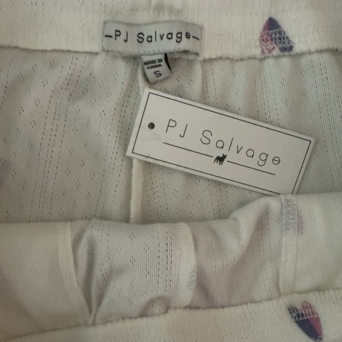 PJ Salvage Heart Print Pajama Pants. Ivory Pink & Purple. Size S. New with Tags - Bild 7 von 13