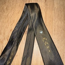 Vtg 1960s Acetate Necktie Mens Tie Narrow Slim Skinny Madmen Rat Pack Rockabilly