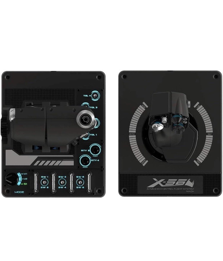 Logitech X56 H.o.t.a.s. RGB Throttle and Stick Simulation