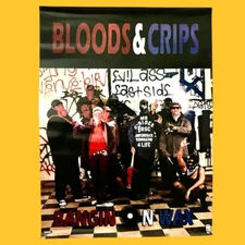 Bloods & Crips Bangin on Wax Poster Size 610×455m