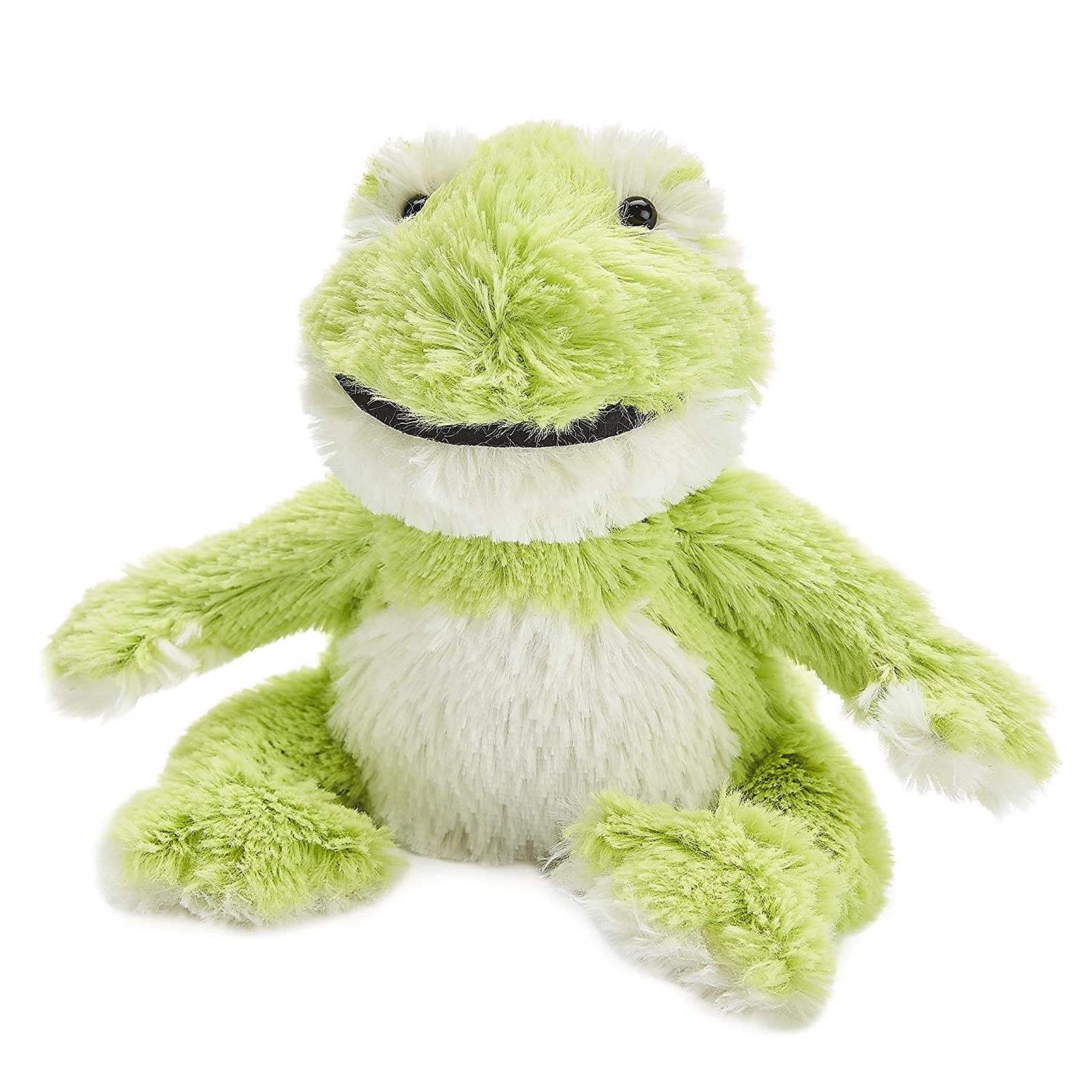 Microwavable Heatable Hot Cold Heat Pack Soft Toy Lavender  Junior 9""  Frog