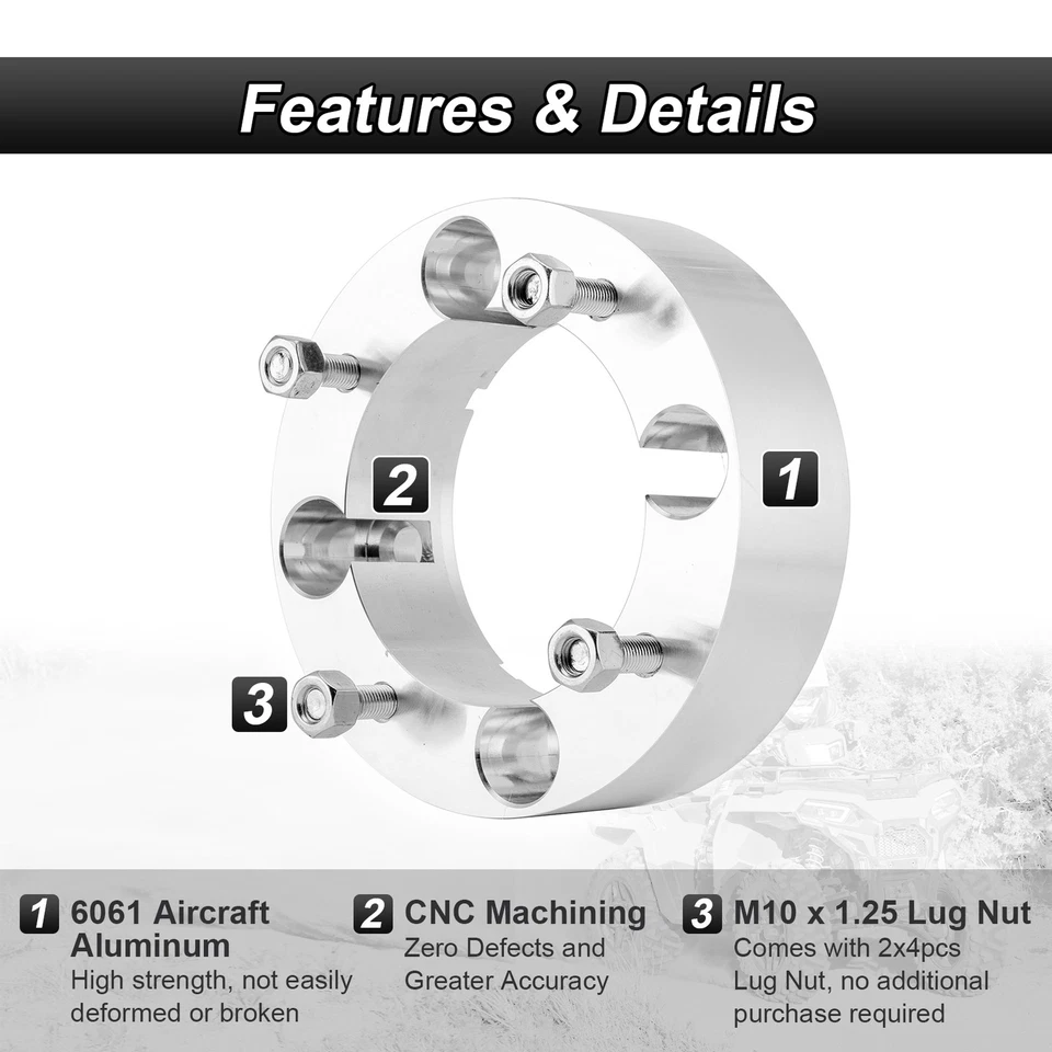 For Can-Am Commander 800/1000 2.5" Full Lift Kit+4pcs 2.0" Wheel Spacers 4x137mm - Image 4 of 4