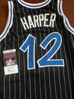 Derek Harper, NBA issued game-worn jersey, signed; Inscribed; JSA authenticated