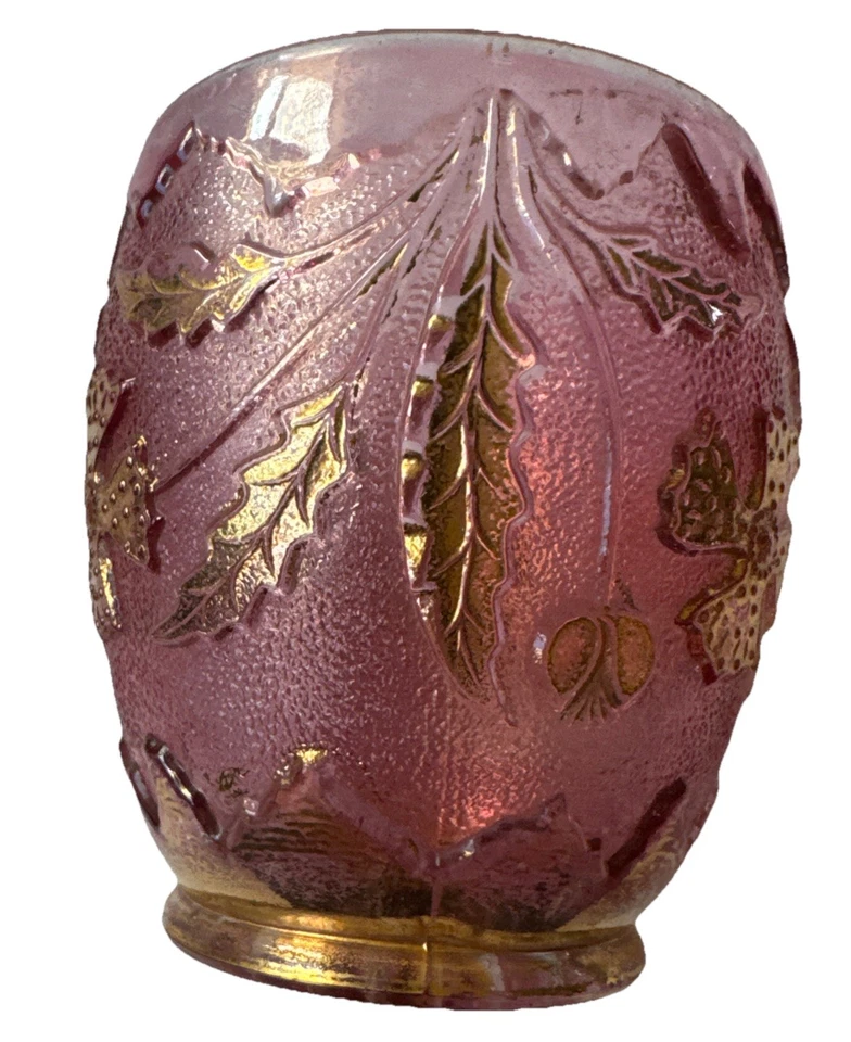 US DELAWARE GLASS EAPG RUBY STAIN WITH GOLD - LOT OF 5 - (some wear to gold) - Image 2 of 4