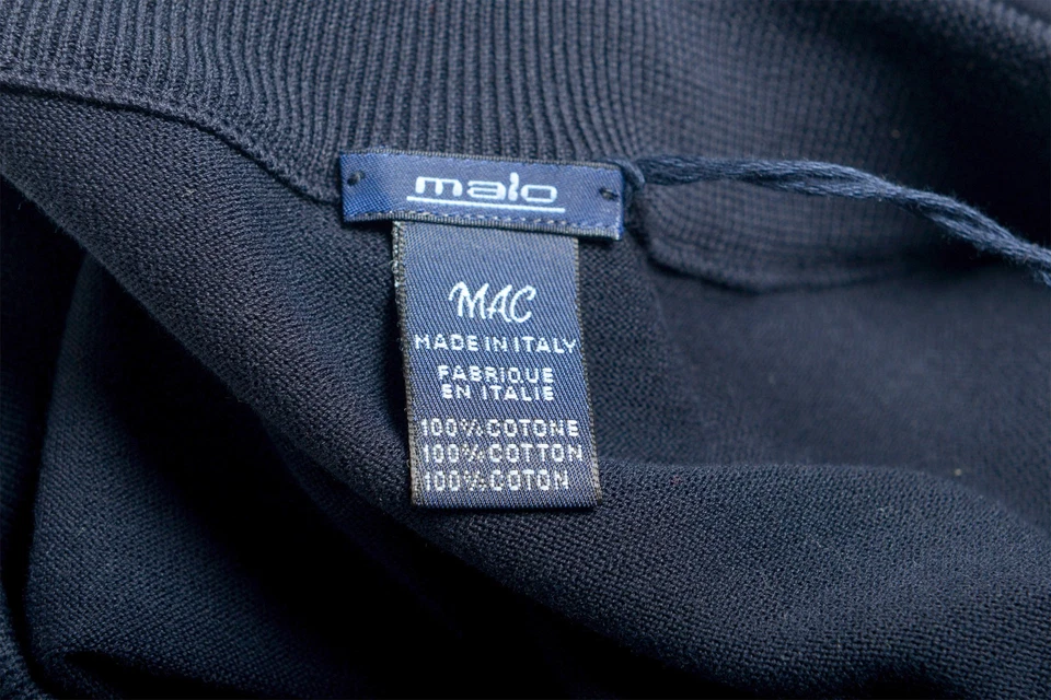 Falda Suéter Malo Para Mujer Azul Marino 100% Algodón US S IT 40 Foto 4 de 4