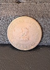 Münzen Deutsches Kaiserreich Pfennig 2 1874