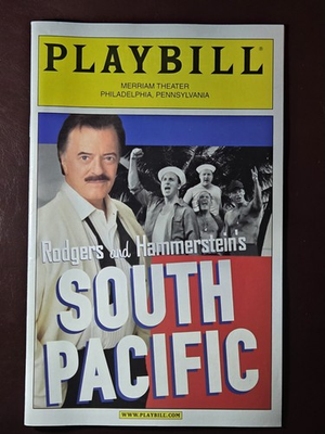 #ad PLAYBILL MERRIAM THEATER Rodgers Hammerstein#x27;s SOUTH PACIFIC Philadelphia 2002 $178.00