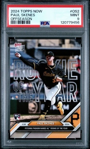 2024 Topps Now Paul Skenes #OS2 Rookie Offseason PSA 9