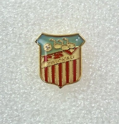FSV Zwickau Vintage Soccer Enamel Pin Badge   German Football Club Crest