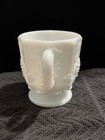Westmoreland Milk Glass Creamer and Sugar Set – Grape Harvest Pattern Heavy — photo 9
