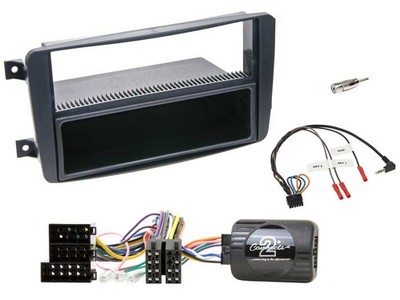 Einbauset Lenkradadapter DIN Autoradio für Mercedes C W203 2000-2004 Lenkradsteu