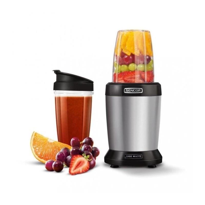Blender smoothie Sencor de 1000W doté de 6 lames en inox pour broyer la glace