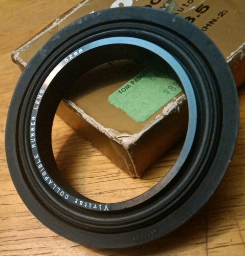 Vivitar Rubber Collapsible Lens Hood   52mm Filter Thread Lenses - Picture 1 of 3