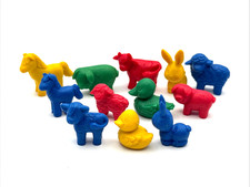 Vintage Rubber Farm Animals, Lot of 12 H-5