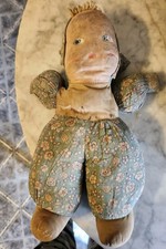 Vintage Folk Art American Cloth Handmade Rag Farmhouse Doll