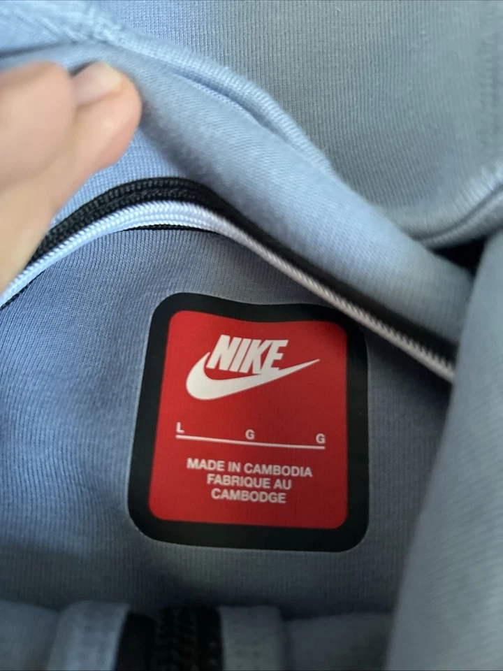 Chaqueta Nike Tech Fleece Talla Grande Niños L Azul Usada Foto 2 de 4