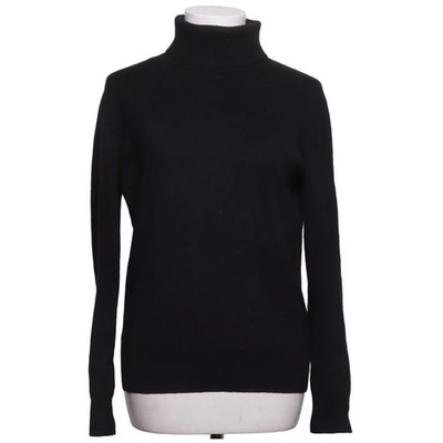 Soft Goat, Rollkragenpullover, Größe: L, Schwarz, Kaschmir, Einfarbig #Usw