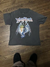 Judas Priest Painkiller Tour 1990 Vintage T-Shirt Black