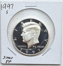 1997 S JOHN F. KENNEDY Silver Proof 50c Coin