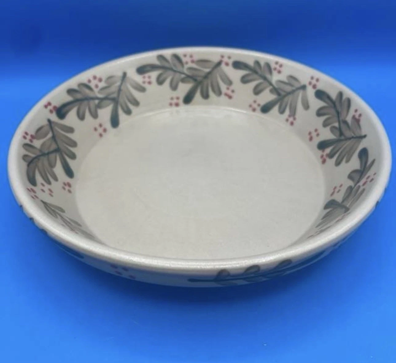 Beaumont Brothers Pottery Holiday Pie Dish Crooksville, Ohio Made - Vintage EUC